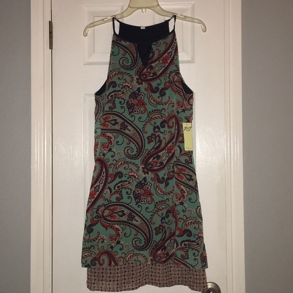 Paisley chiffon dress
